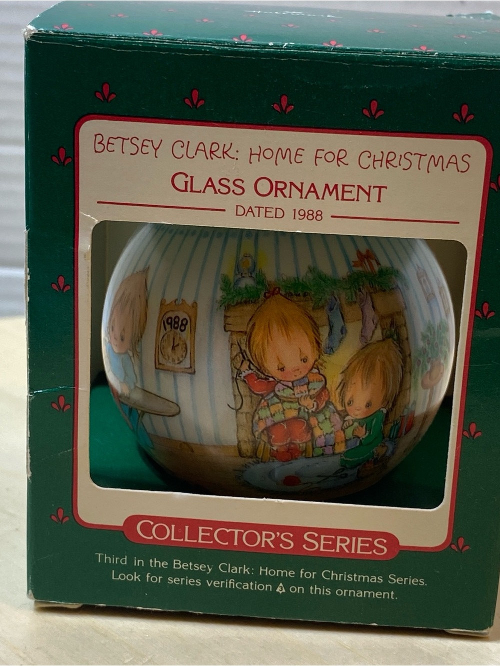 VTG 1988 Betsey Clark Ornament Hallmark Collectors Series Home for Christmas